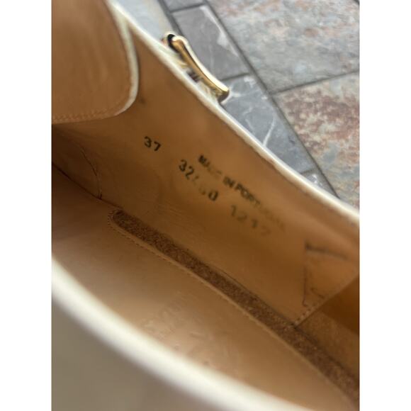 The Office Of Angela Scott Mr. Colin patent monk strap shoe Ivory, Size 37 / 6.5 - Picture 13 of 13